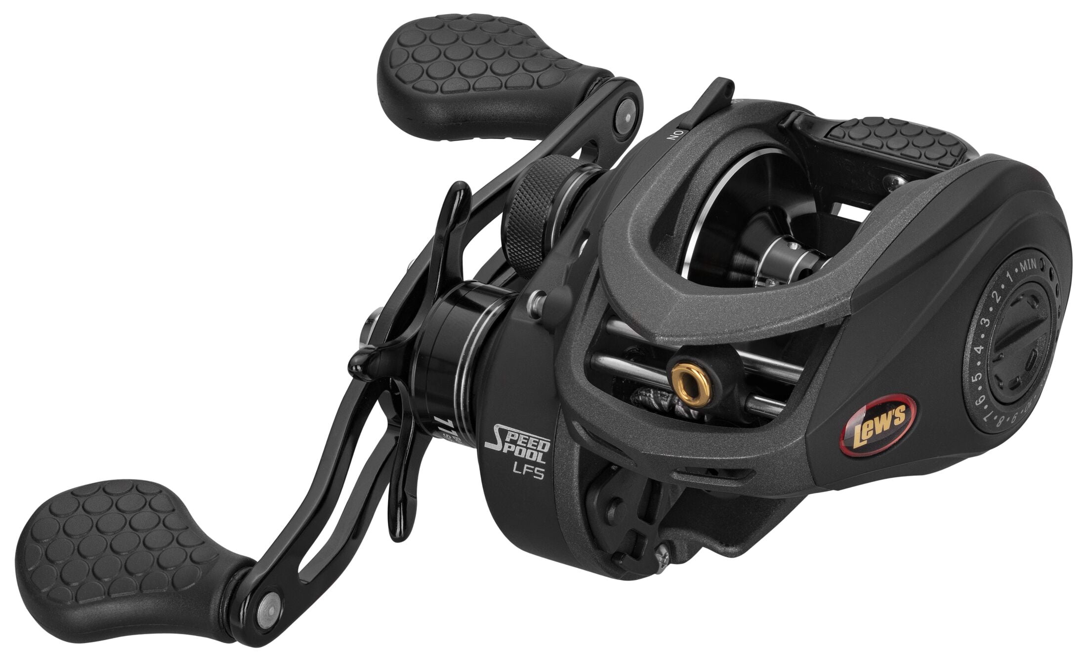 Lew's SuperDuty LFS Baitcast Fishing Reel, 8.3:1 Gear Ratio, Right-Hand Retrieve, Black