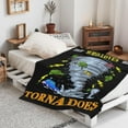thumbnail image 5 of Just A Boy Who Loves Tornado Blanket Best Gifts Super Soft Premium Flannel Throw Blanket, Warm Plush Perfect for Sofa Bed Camping Blankets All Season Use (80" L X 60" W), 5 of 6