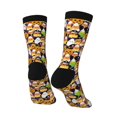 thumbnail image 3 of Goofa Halloween1 Printed Men's Crew Socks, Soft Durable Breathable Moisture-Wicking with Odor Control Cotton socks, 3 of 9
