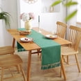thumbnail image 3 of Rustic Farmhouse Style Table Runner, Boho Thick Burlap Linen Washable Table Runners 72 Inches Long for Dining Room Decorations, Dresser, Bedroom Decor and Holiday Party Centerpiece, 3 of 6