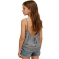 thumbnail image 4 of EnJoCho Girls Backless Tank Top Spaghetti Strap Camisole Summer Sleeveless Tie Back Cami Shirt Kids 5-14 Years Casual Tee Beachwear, 4 of 5