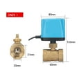 thumbnail image 2 of Valve à Bille 3/4 Pouces 1 Pouces Normalement Fermée/ouverte Valve à Bille Motorisée 2 Fils Laiton Électrique Remplacer Électrovalve, Pratique à Utiliser, 2 of 6