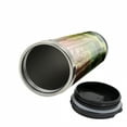 thumbnail image 2 of Forest Travel Mug, Sunset Moss Woods Trees, Steel Thermal Cup, 16 oz, by Ambesonne, 2 of 2