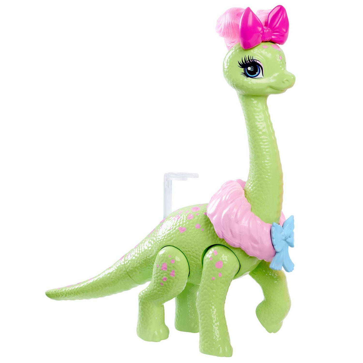 Poupée Bébé Diva Cave Club d’environ 8 cm avec cheveux frisés roses, tenue, accessoires et figurine dinosaure, cadeau à partir de 4 ans