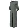thumbnail image 6 of Sexy Dance Womens Maxi Dresses Full Length Kaftan Plain Long Dress Baggy Outdoor Gray XL, 6 of 9