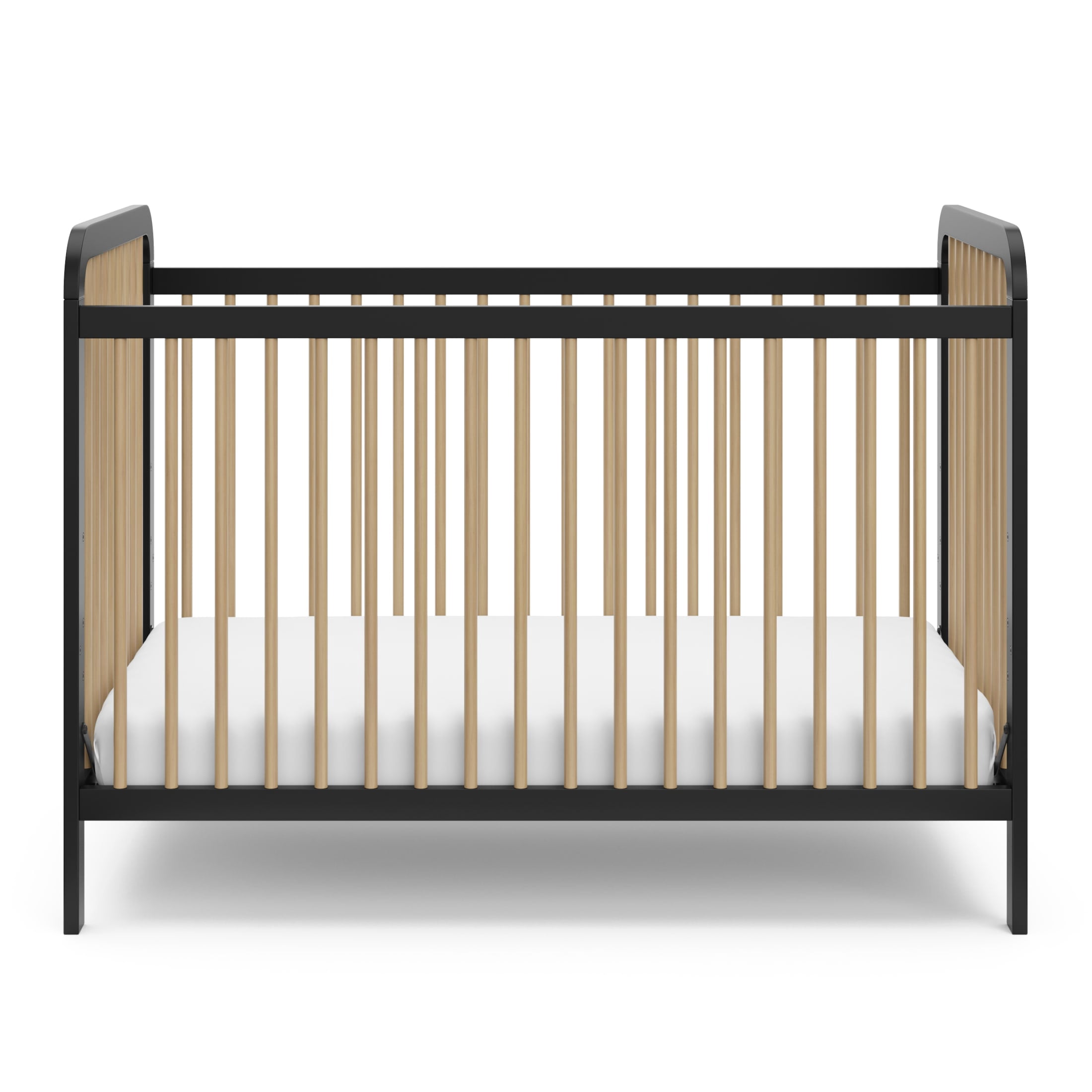 Storkcraft Pasadena 3-in-1 Convertible Baby Crib, Black and Driftwood