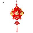 thumbnail image 1 of Chinese New Year Pendant Fu Character Red with Tassel Hanging Best Wishes Door Decoration Good Fortune Cartoon Rabbit Spring Festival Ornament for Home Decor, 1 of 8