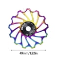 thumbnail image 2 of Jockey Pulley, Colorful MTB Bike Rear Derailleur Pulley Wheels, 11 13T Aluminum Sealed Bearing Jockey Wheel for Rear Derailleur Shifting, 2 of 8