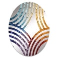 thumbnail image 2 of Designart "Spectrum's Balance IV" Rainbow Baptist Fan Round Wall Mirror - Landscapes Oval Printed Decorative Mirror - Multiple Color Options, 2 of 5