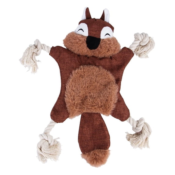 Cute Bite Resistant Playing Rabbit Monkey Cleaning Teeth Raccoon Squeaky Dog Chew Toys Pet Squeak Toys Pet Supplies Dog Toys SQUIRREL