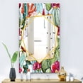 thumbnail image 4 of DESIGN ART Designart 'Cactus Pattern Watercolor' Traditional Mirror - Frameless Printed Wall Mirror 23.7in.x31.5in., 4 of 5