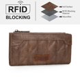 thumbnail image 2 of Wallet Wrangler Slim con pliegue doble acolchado para mujer, piel vegana, 2 of 6