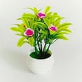 thumbnail image 6 of Ludlz Artificial Plant Pot Hibiscus Flower Hotel Garden Decor Plastic Colorful Imitation Flower Pot for Farmhouse,Home,Garden,Office,Patio,Wedding and Indoor Outdoor Decoration, 6 of 7
