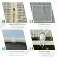 thumbnail image 4 of Outsunny 20' x 10' x 9' Walk-In Greenhouse, Outdoor Gardening Canopy with 6 Roll-up Windows, 2 Zippered Doors & Weather Cover, White, 4 of 9