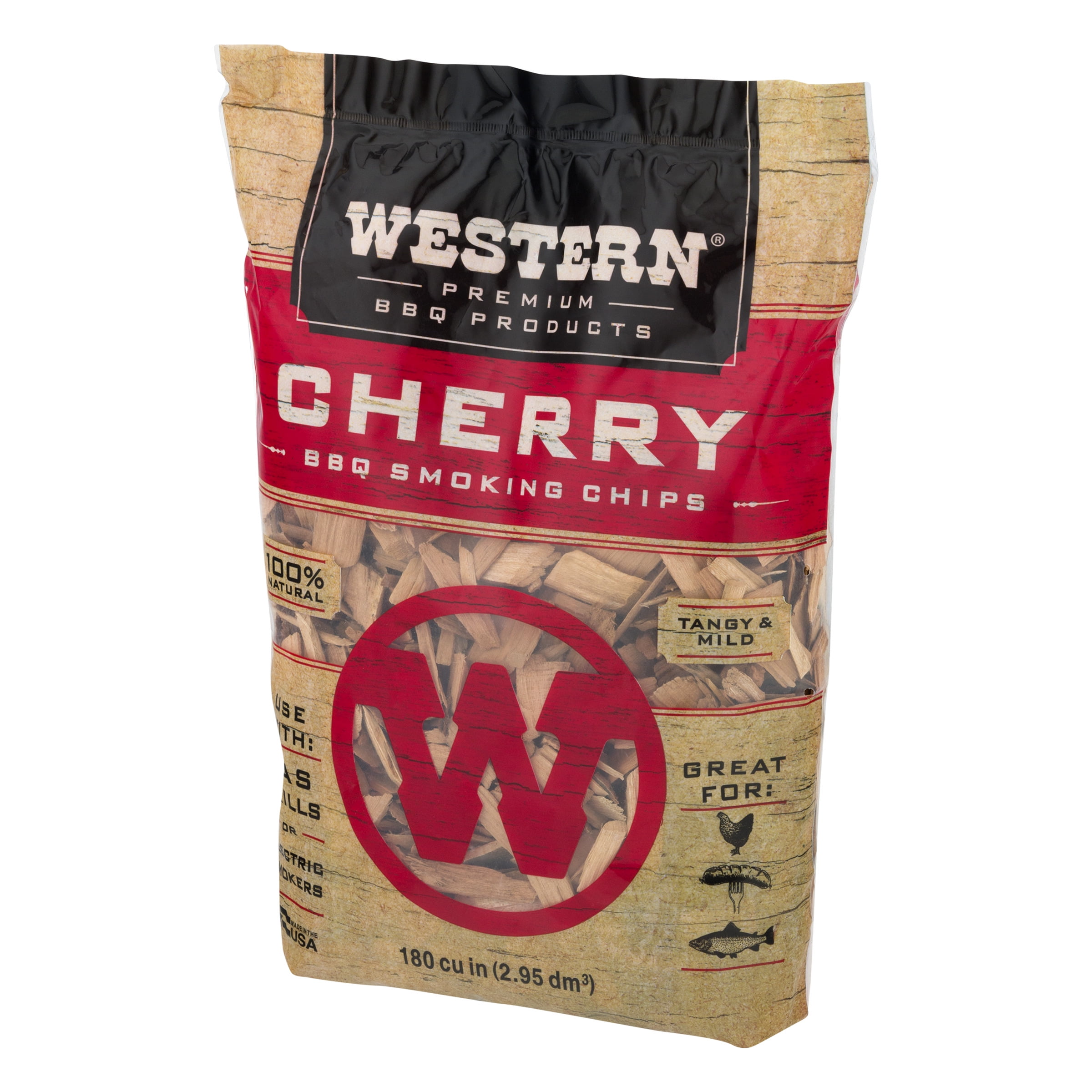 Western Premium BBQ Products Alder BBQ Smoking Chips 180 cu in