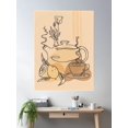 thumbnail image 2 of Lemon Rose Tea Poster Wall Art, Modern Wall Decor For Living Room Bedroom, 24x36 UNFRAMED, 2 of 3