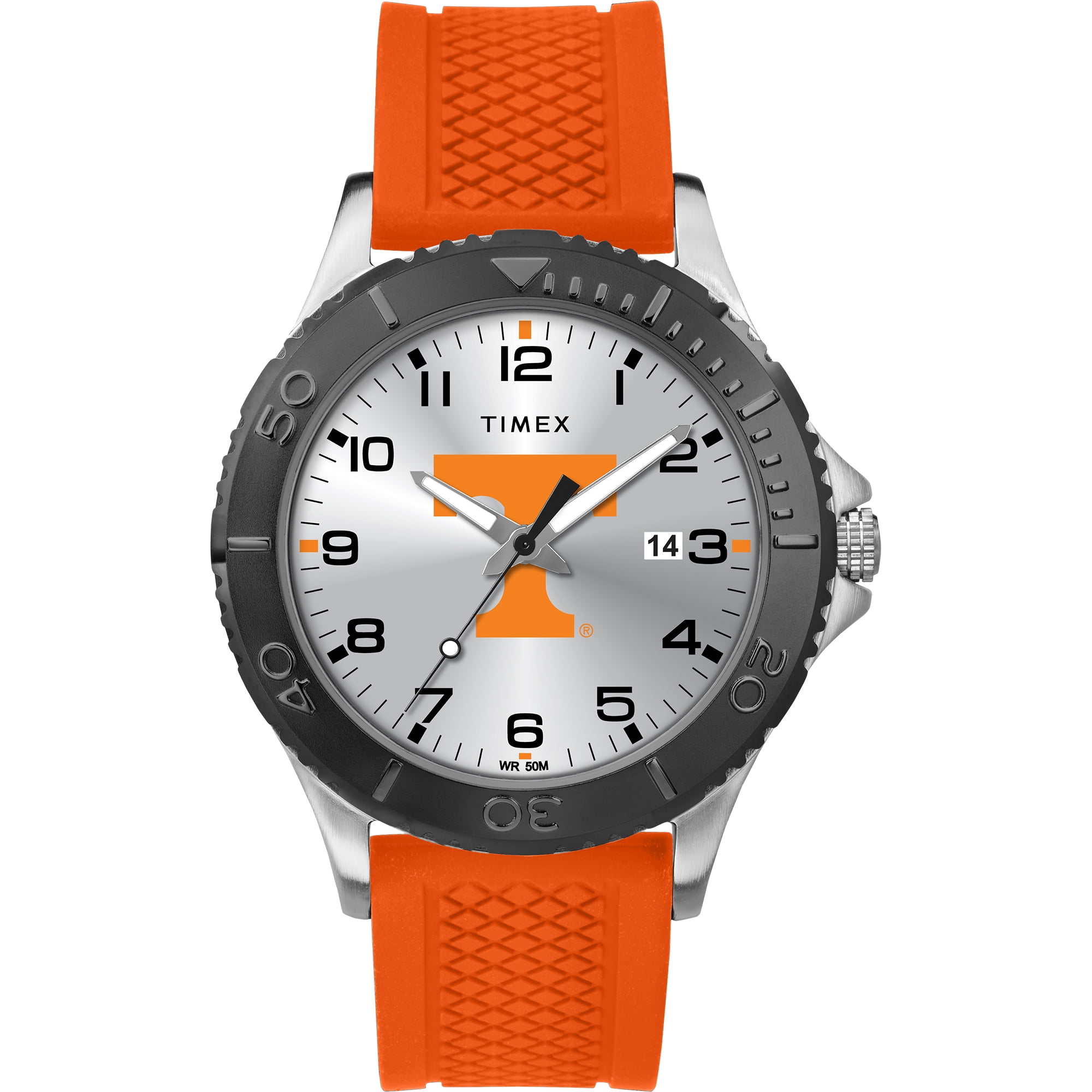 Timex - NCAA Tribute Collection Gamer Black Men's Watch, University of Tennessee Volunteers