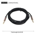 thumbnail image 2 of 3.5mm TRRS Aux Cable Male to Male Auxiliary Audio HiFi Headphone Cord 6.6ft Nylon Braided for Phone, Brown, 2 of 6