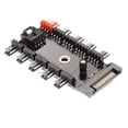 thumbnail image 3 of Sata Powered PWM Fan Hub 10x 4-Pin Interface for Extended Motherboard Interface, 3 of 8