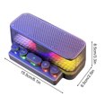 thumbnail image 3 of Skegnu Small Speakers Colorful Bluetooth Speaker Keyboard Luminous Subwoofer Hifi Sound Quality-border Gaming Light Desktop Bluetooth Audio Multi-function, 3 of 7