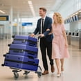 thumbnail image 2 of Luggage Sets 3 Piece Carry on Luggage with Spinner Wheels Hardshell Durable Suitcase with TSA Lock 20 24 28 inch NavyBlue, 2 of 8