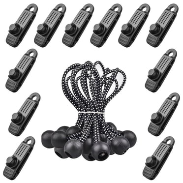 4 Heavy Duty Tarpaulin Clips – Tarp Clamps For Truck, Camping, Boat, Caravan