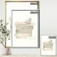 thumbnail image 3 of Designart ' Geometric Neutral Form II ' Shabby Chic Framed Canvas, 3 of 3
