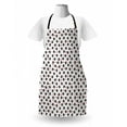 thumbnail image 3 of Valentine's Day Apron, Cupid Angel with Wings Flying Around Hearts, Unisex Kitchen Bib with Adjustable Neck for Cooking Gardening, Adult Size, Charcoal Grey Vermilion, by Ambesonne, 3 of 4