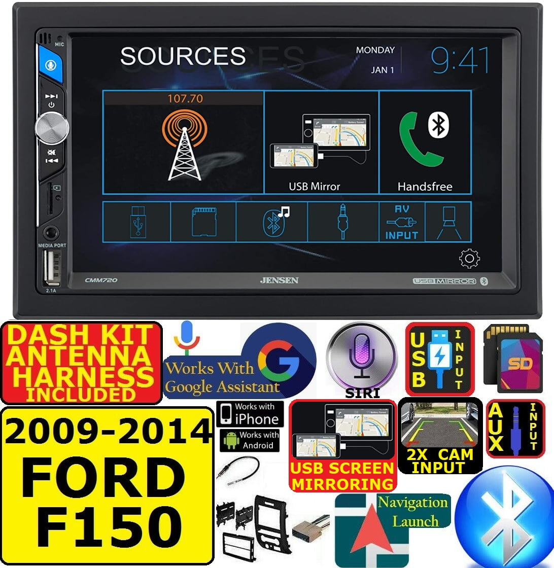 FITS 09-14 F150 JENSEN AM/FM USB 