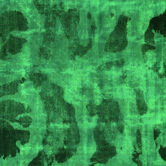Ahgly Company Indoor Square Persian Green Bohemian Area Rugs, 3' Square