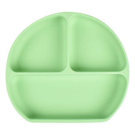 

Food Grade Silicone Baby Divided Sucker Bowl Infant Learning Feeding Dishes Anti-Slip Dinner Plate