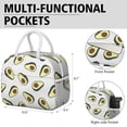 thumbnail image 6 of Lunch Bag Lunch Box for Women Reusable Insulated Lunch Bags,Water-Resistant Avocado Pattern Cooler Lunch Tote Bag, Large Capacity for Work Travel Picnic, 6 of 6