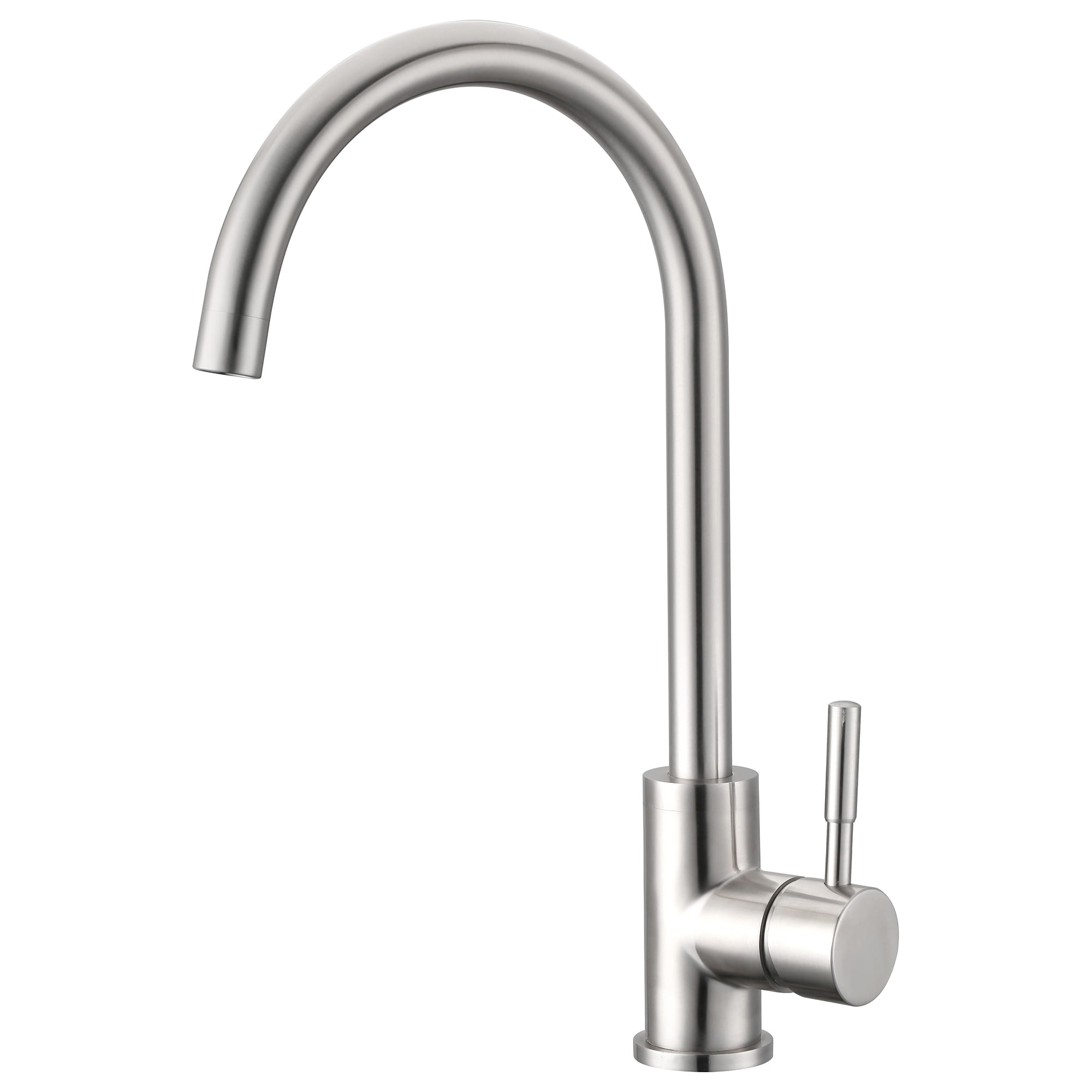 Single Handle Kitchen Faucet , Brushed Nickel Finish