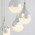 thumbnail image 3 of Artika Glitzer 30-Watt Integrated LED Chrome Hanging Pendant Light, 3 of 5