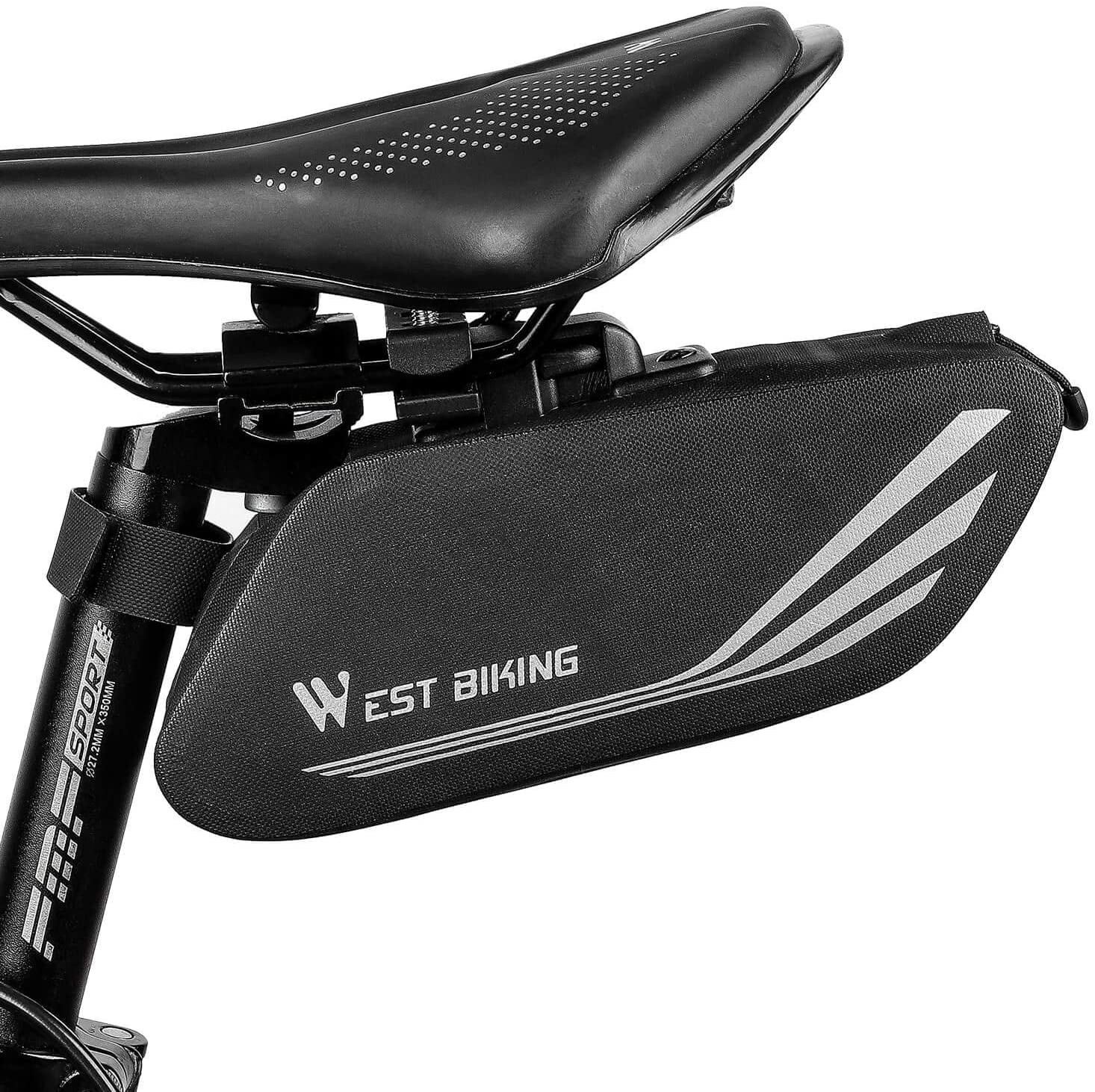 Waterproof ICOCOPRO Bicycle Double Bag Adult Black, Grey Ultra Comfortable Double Bag 2 Colours Side Bag IPX4 Pannier Bag Saddle Bag Unisex