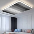 thumbnail image 2 of Black Gray Ombre Fluorescent Light Covers, Vintage Country Wooden Magnetic Light Covers for Ceiling Lights, Fluorescent Ceiling Shade Filters for Classroom Bedroom Office 4x2Ft x 4PCS, 2 of 8
