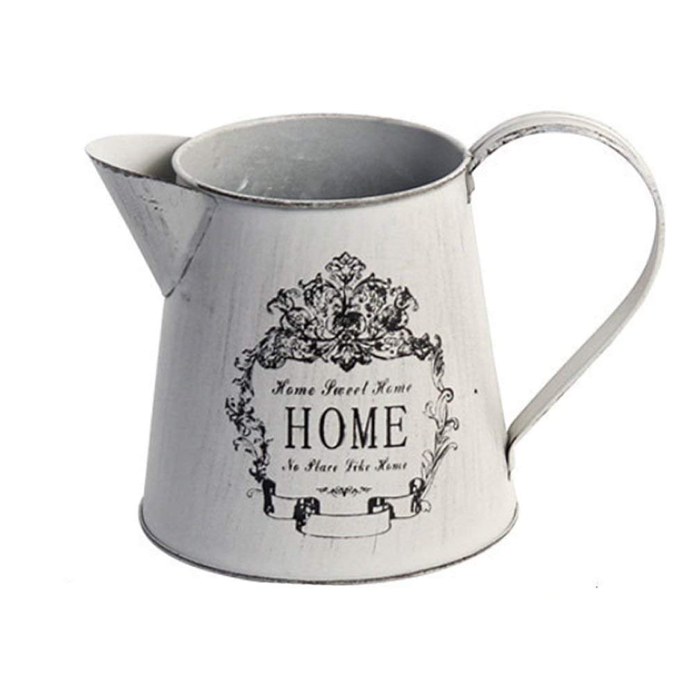 Antique French Style Country Rustic Primitive Jug Vase Pitcher Flower Vase for Wedding Party Decoration