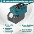 thumbnail image 4 of Mini Charger Compatible for Ma*kita 18V Lithium-Ion Battery Replacement for Lithium-Ion Charger Station, 4 of 7