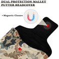thumbnail image 3 of Haosy Traditional Chinese Flower Pattern Golf Mallet Putter Cover Strong Magnetic Leather Golf Club Headcover Closure, 3 of 7