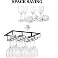 thumbnail image 4 of Colourtree Wine Glasses Rack Under Cabinet Stemware, Hanger Wire Wine Glass Holder Storage, 4 of 7