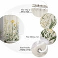 thumbnail image 7 of Shower Curtains Watercolor Flowers Leaf Bath Curtain Yellow Wildflowers Plant Waterproof Bathroom Shower Curtain Set with Hooks Decoration 36 x 72 Inches, 7 of 7
