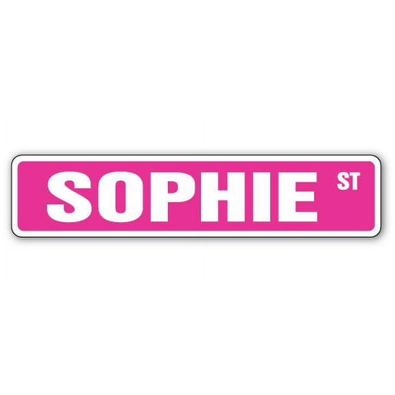 Sophie Street [3 Pack] of Vinyl Decal Stickers | Indoor/Outdoor | Funny decoration for Laptop, Car, Garage , Bedroom, Offices | SignMission