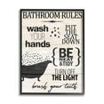 thumbnail image 5 of Stupell Industries Rustic Bathroom Rules Sign Wash Hands Typography Framed Wall Art, 16 x 20, Design by Kim Allen, 5 of 5