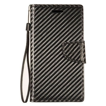 - For Samsung Galaxy S8 Active Leather Premium Wallet Pouch Flip Case Carbon Fiber