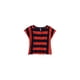 thumbnail image 1 of Aeropostale - Playera gráfica con rayas verticales horizontales para mujer, naranja, extra pequeña, 1 of 1