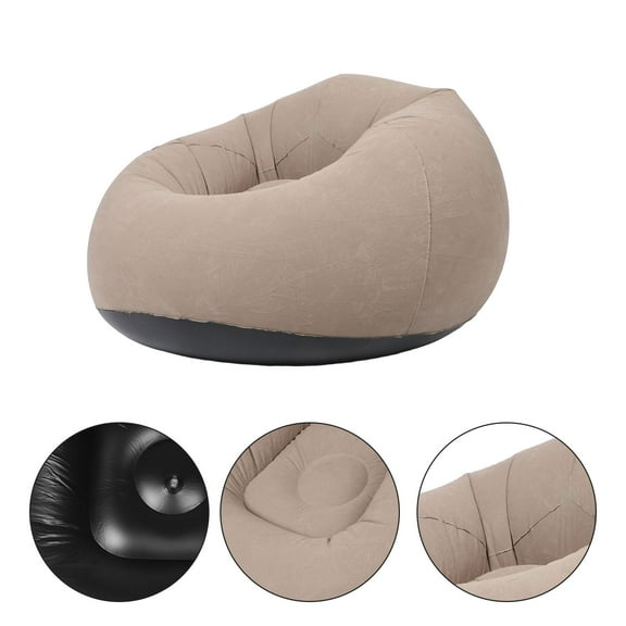 COMPUKAS Inflatable Air Sofa Portable Bean Bag for Camping Adults 1PC