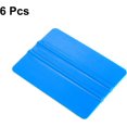 thumbnail image 3 of HARFINGTON 6pcs Vinyl Squeegee, Vinyl Wrap Decal Squeegee Tool, 4-Inch Car Vinyl Film Scraper Plastic Squeegee for Car Wrap, Sign Making, Window, Blue, Rectangle, 3 of 7