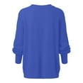 thumbnail image 6 of Cable Knit Womens Sweater Oversized Long Sleeve Crewneck Casual Comfortable Polyester Top All Season, 6 of 8