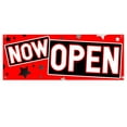 thumbnail image 1 of Now Open 13 oz Vinyl Banner With Metal Grommets, 1 of 4