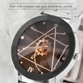 thumbnail image 3 of Reloj analógico de Cuarzo Bling Bling con correa de aleación Esfera negra masculina, 3 of 10